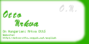 otto mrkva business card