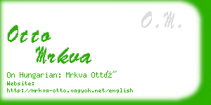 otto mrkva business card